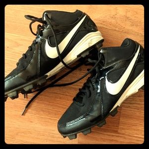 Nike MVP Keystone Mens Black White Athletic Cleats